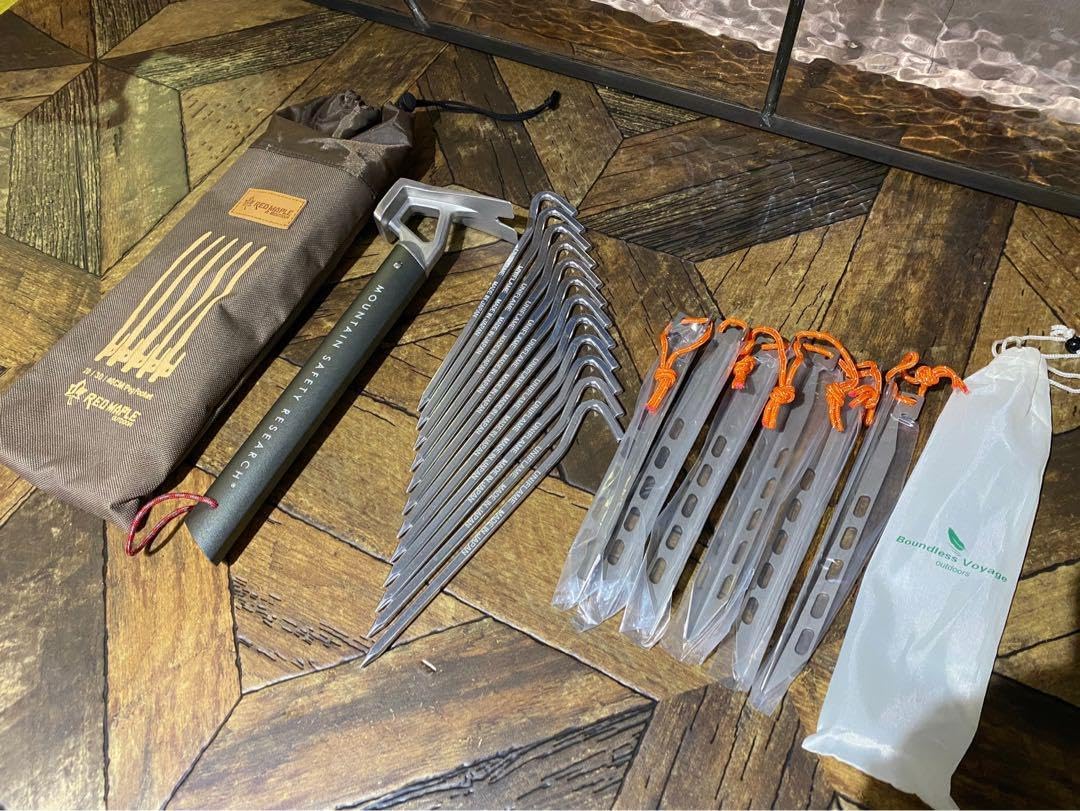 MSR ステイクハンマー ペグハンマー ユニフレーム ジュラパワーペグ セット MSR ステイクハンマー ペグハンマー ジュラパワーペグ セット